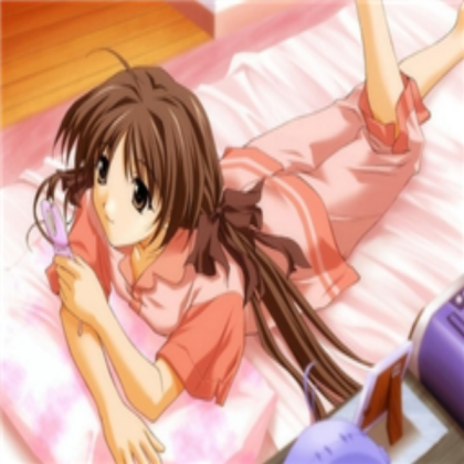 Brown haired anime girl Roblox decal