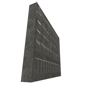 A small stone fence or wall.