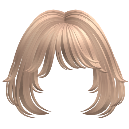 ♡ Cute Fluffy Full Large Bangs (Blonde) Roblox item