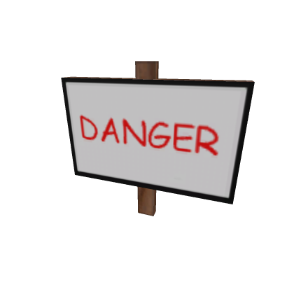 Danger sign(NOT A GIVER)