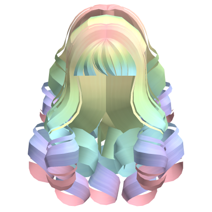 Fluffy Curly Pearl Ponytail Diamond Ombre