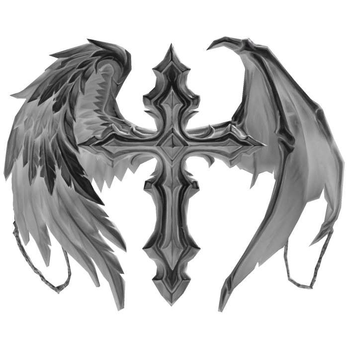 [Inverted] Angel & Demon Wings Crossed