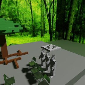 predator meeting jungle