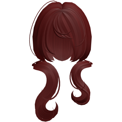 ♡: cutesy doll swirly pigtails in red Roblox item