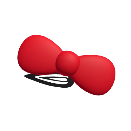 Red Bow Hairclip