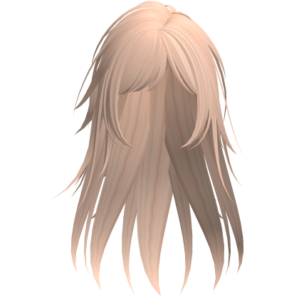 cute messy warrior anime hair in blonde Roblox item