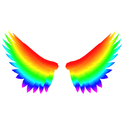 Roblox Item Rainbow Glowing Wings