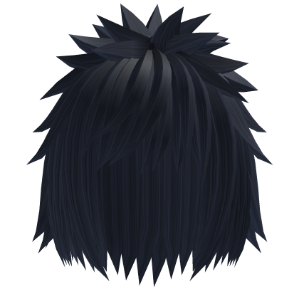 Spiky Anime Boy Hair (Dark Blue)