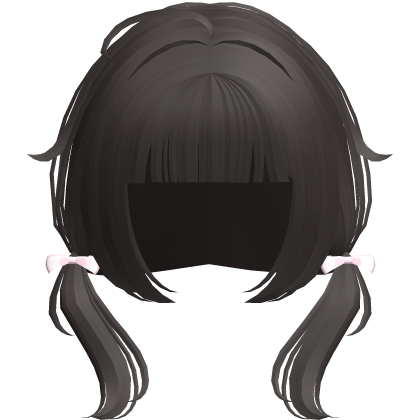 dark ash thin low wispy baby pigtails