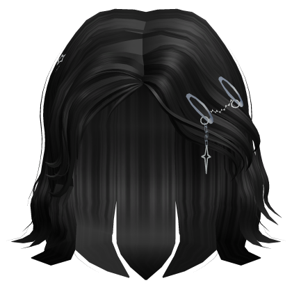 Y2K Sweet Super Wavy Hair -  Black Roblox item