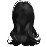 Heavenly Swirly Wavy Curly Hair Black