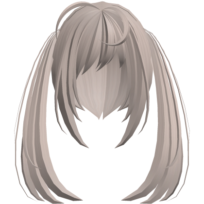 thick messy anime moe pigtails dust brown Roblox item