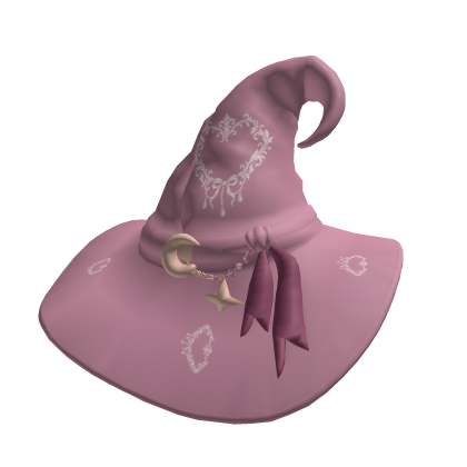 Pink Heart Love Witch Hat