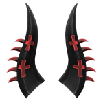 Demonic black and red horns | code:DBRHRN