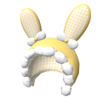 Cute Yellow Bunny Bow Hood