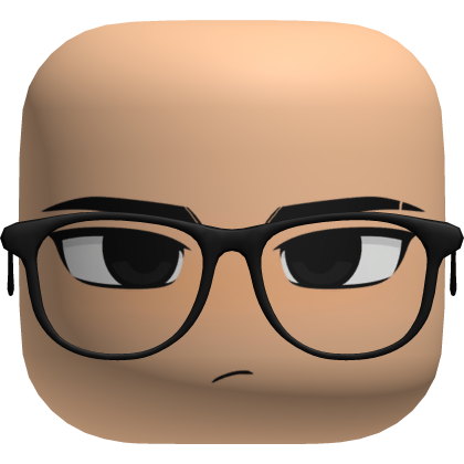 Serious Intimidating Face with Glasses