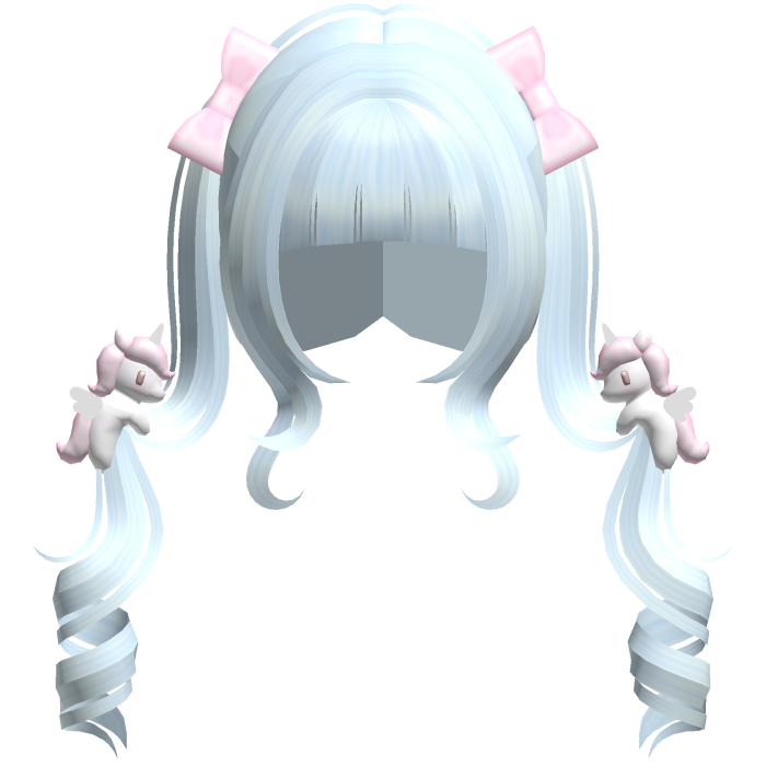 ノ♡ cutecore blue dreamy unicorn pigtails