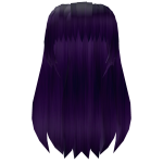 purple y2k girl hair