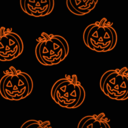 Orange Glowing Ghosts