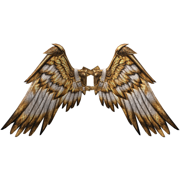 [PBR] White and Gold Icarus Wings [Addon]