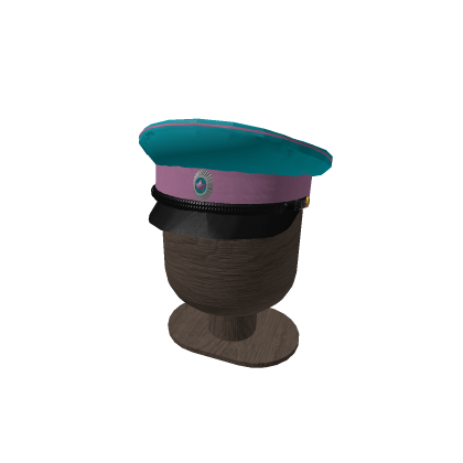 Pink Island Police Officer Hat Lower Ranks