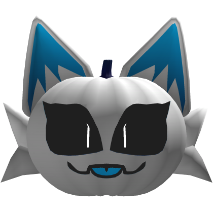 Ghosdeeri White Blue Pumpkin Furry Cat Roblox item