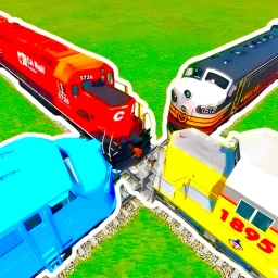 Trains Vs Cars and Trucks 🚄 💥 🚗 icon