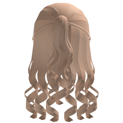 ♡ Blonde Adorable Curly Ponytail & Long Hair ɞ Roblox item