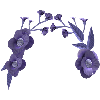 Violet Purple Elegant Floral Headpiece