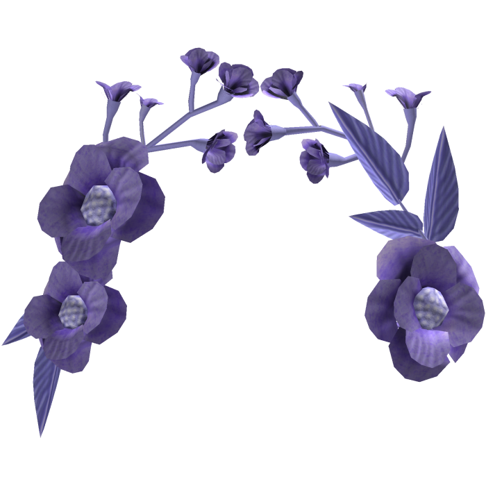 Violet Purple Elegant Floral Headpiece