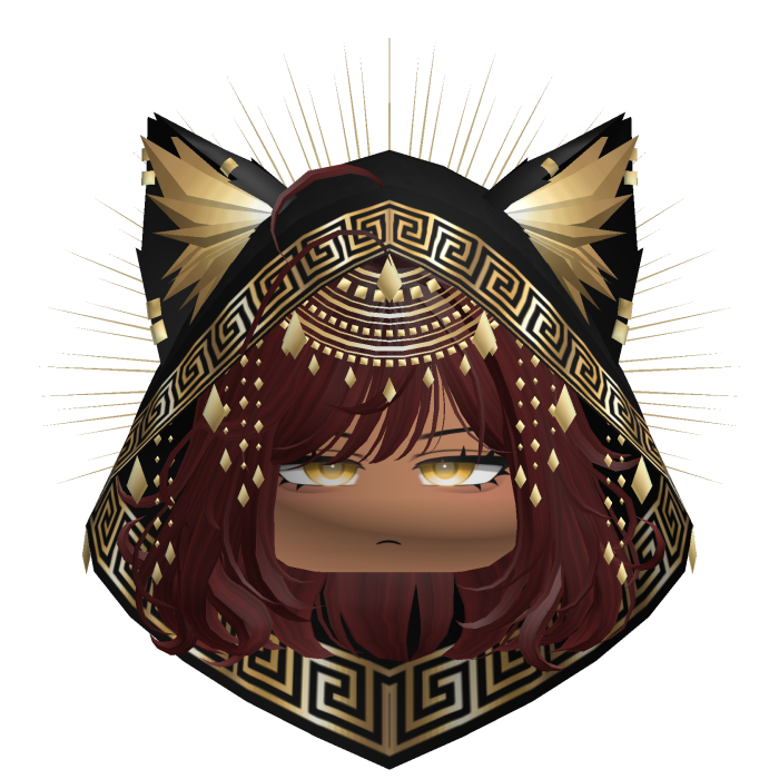 Egyptian Bob w/ Divine Gold Black Hood