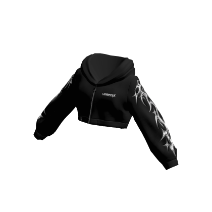 URBAN X Y2K Tribal Crop Hoodie
