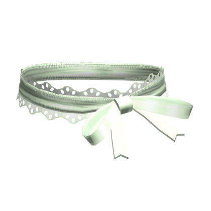 Gothic Kawaii Lace Ribbon Bow Choker Light Green Roblox item