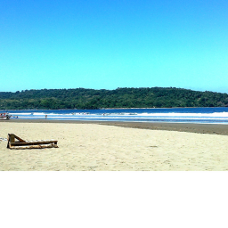 the beach