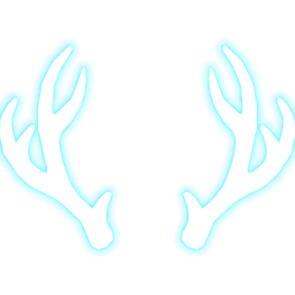 Glowing Blue Antlers Emissive Roblox item