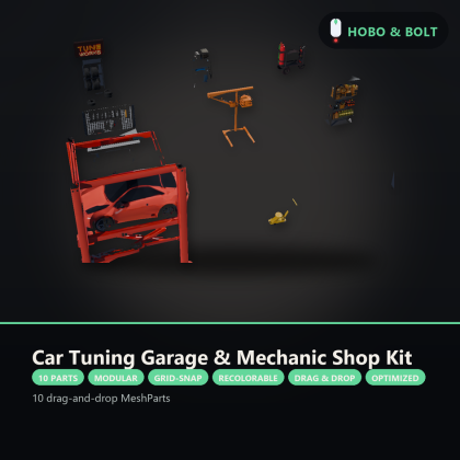 Car Tuning Garage & Mechanic Shop Kit preview 5