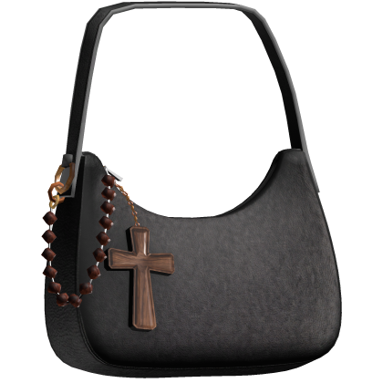 Designer Shoulder Bag with Jesus Cross Charm thumbnail