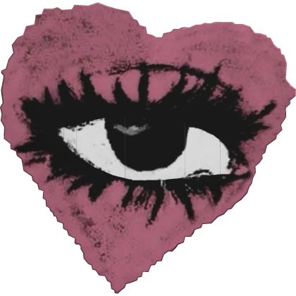 ANIMATED Pink Weirdcore Eye Heart Halloween Emo