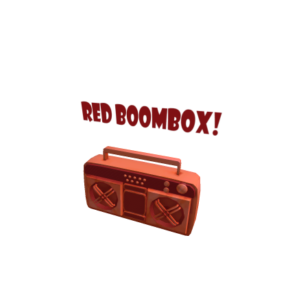 [ORIGINAL] Red Boombox