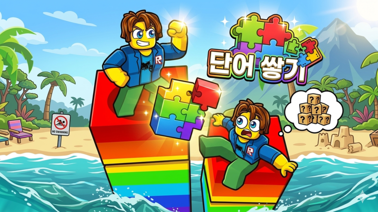 [업데이트!] 한국 단어쌓기 🔥 - 로블록스 인디게임 상세 정보 | 로블독