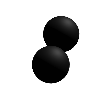 ꒰𑁬 || sweet mini black hair bobbles (right) Roblox item