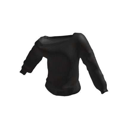 Off-Shoulder Sweater Black
