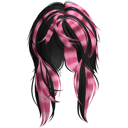 Scene Windy Hair (Black Pink Combo) Roblox item