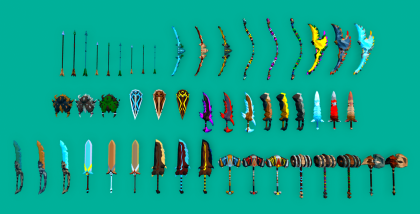 Low Poly Weapon Pack preview 1
