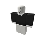 Black Knit Sweater w/ white undershirt V1
