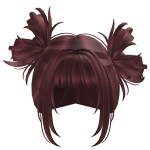 Red Pigtails W Buns
