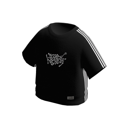 SCORCH Black Society Striped Oversize Boxy Tees