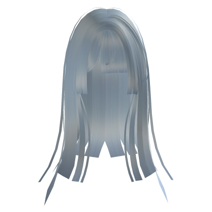 ♡ long hime emo goth moe anime hair [light blue] Roblox item