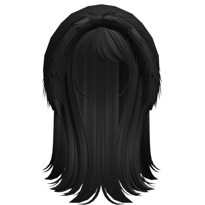 Emo hair w/ Black hood in Black Roblox item