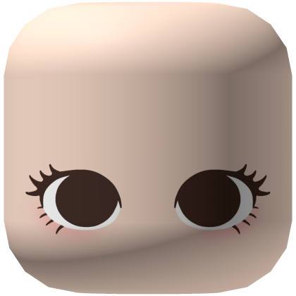 Girly Brown Cute Chibi Doll Eyes with Lashes